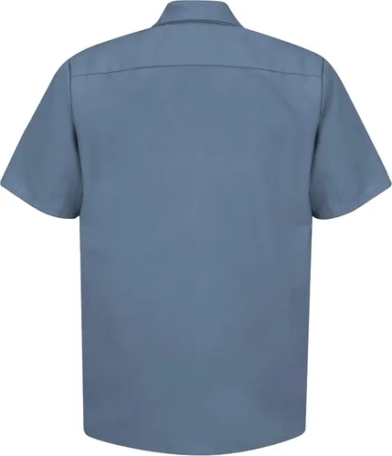 Vista 2 de Red Kap - Camisa de trabajo industrial para hombre, ajuste regular, manga corta