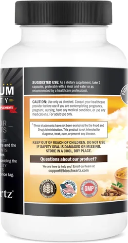 Vista 8 de Suplemento de cúrcuma con azafrán, canela, cardamomo y bioperina - 60ct