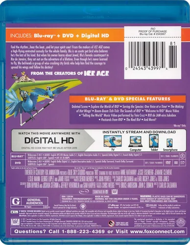Vista 2 de Rio (Blu-ray + DVD)