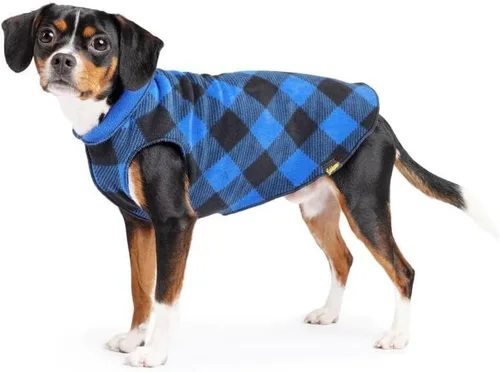Vista 11 de Goldpaw Duluth - Chaleco de Suéter de Doble Forro Polar para Perros Pequeños, forro polar suave y elástico, chaqueta cálida para mascotas para otoño