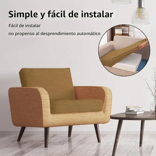 Vista 5 de 8 fundas de cojín para patio, fundas de cojín elásticas para .Camel