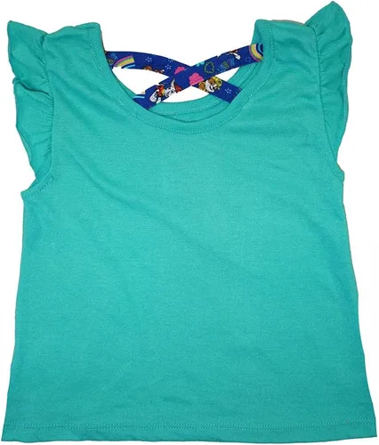 Vista 3 de Paw Patrol Nickelodeon - Conjunto de camiseta sin mangas y pantalones cortos de 3 piezas para niñas pequeñas y grandes