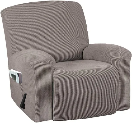 Vista 10 de Funda para silla reclinable, mezcla de poliéster, suave, para sofá, fundas protectoras elásticas con parte inferior elástica, tela tejida jacquard