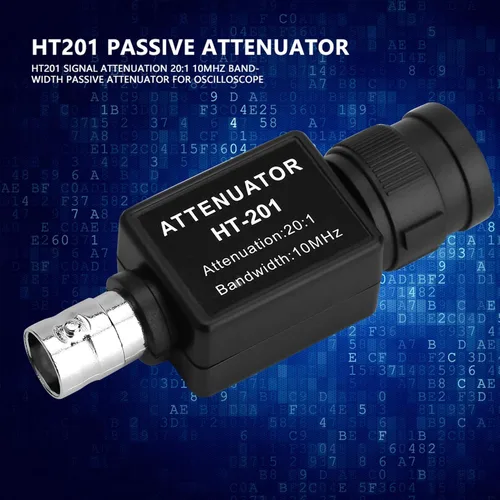 Vista 4 de TOPINCN Atenuación pasiva del atenuador HT201 para la atenuación del osciloscopio 20: 1 con ancho de banda de 10MHz