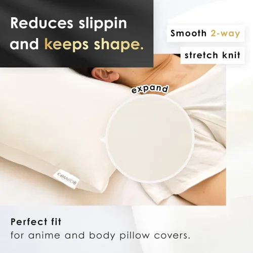 Vista 6 de Comodo Almohada corporal de lujo de clase alta (fabricada en Japón, 60 x 20 pulgadas) Dakimakura almohada para personas que duermen de lado
