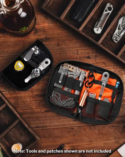 Vista 3 de VIPERADE VE10 EDC Pouch Small Multitool Pocket Pouch with DIY Patche Area
