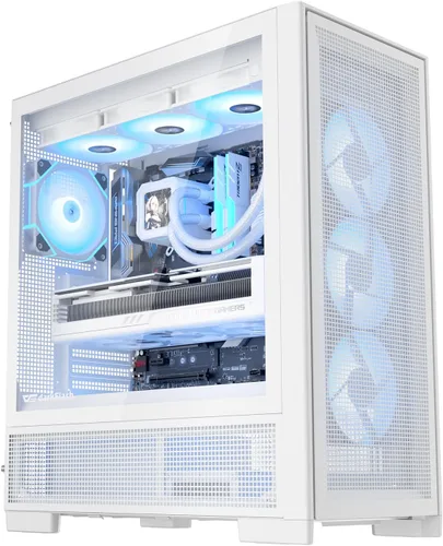 Vista 9 de darkFlash AIR NOVA - Funda para PC E-ATX de torre completa, funda para juegos ventilada de seis caras, radiador de hasta 16.535 in, montaje vertical
