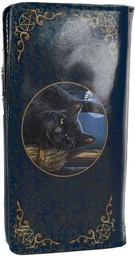 Vista 2 de Nemesis Now B3941K8 Cepillo con Magick Lisa Parker Bolso en relieve 7.3in Azul, PU