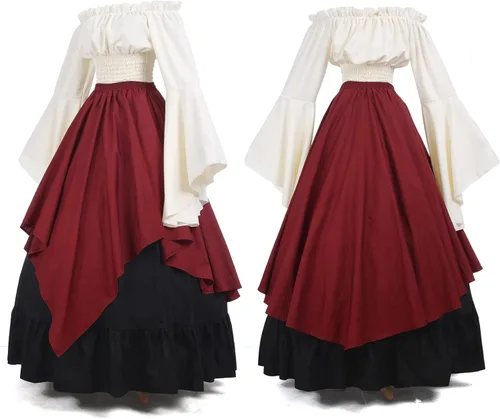 Vista 4 de NSPSTT - Vestido de estilo victoriano para mujer