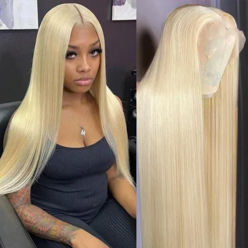 Vista 43 de Pelucas de cabello humano lacio para mujeres negras, encaje frontal de 13 x 4 pulgadas, previamente despuntada, sin pegamento, HD frontal, negro