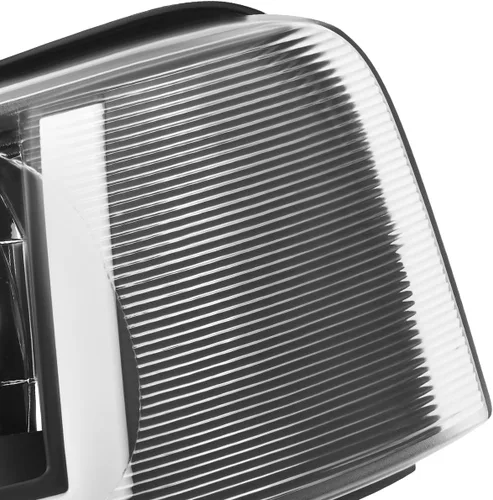 Vista 6 de PM PERFORMOTOR [4 piezas] Faros LED DRL en forma de E + lámparas de parachoques compatibles con Chevy Express 03-24/GMC Savana, carcasa