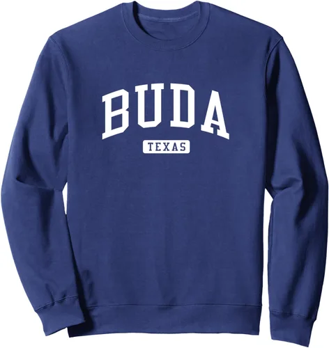 Vista 5 de Buda Texas TX - Sudadera deportiva vintage con diseño deportivo, Negro