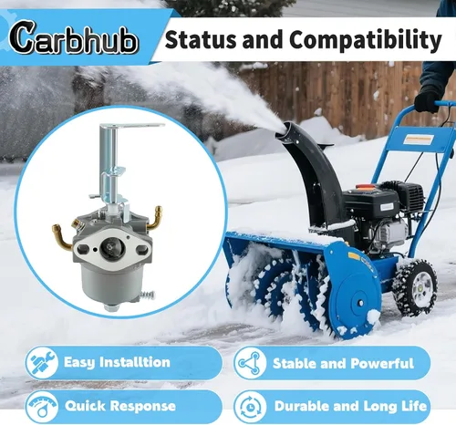 Vista 3 de Carbhub Carburador para Power Clear 180 PC180 418ZR 418ZE Toro 119-1980 Toro 38587 38272 38282 38452 soplador de nieve 119-1570 119-1928 119-1977