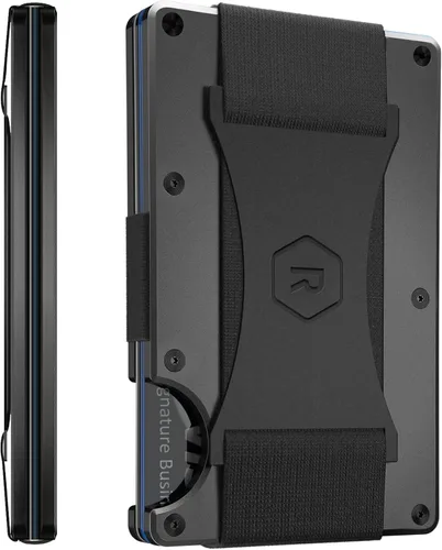 Vista 8 de Cartera Ridge para hombres - Cartera delgada minimalista compacta y tarjetero, carteras de bolsillo frontal con protección RFID para hombres
