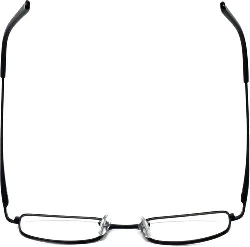 Vista 4 de Calabria R753 Rectangular Metal Reading Glasses for Men and Women –Full Rim Frame with Spring Hinges Lightweight Adjustable