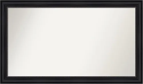 Vista 186 de Amanti Art Espejo personalizado, espejo de baño negro Astor, espejo de pared o espejo de tocador de baño sobre el fregadero (25 x 25 pulgadas)