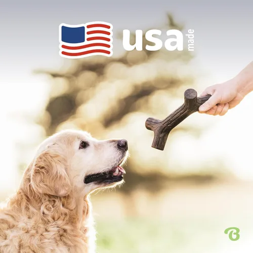Vista 5 de Benebone - Juguete masticable para perros con palo de tocino para masticadores agresivos, tocino real, grande