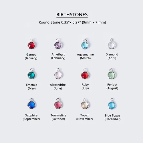 Vista 9 de MignonandMignon Pulsera de piedra natal personalizada para mujer, joyería de cadena de cuentas personalizada, cumpleaños, regalo para amigos