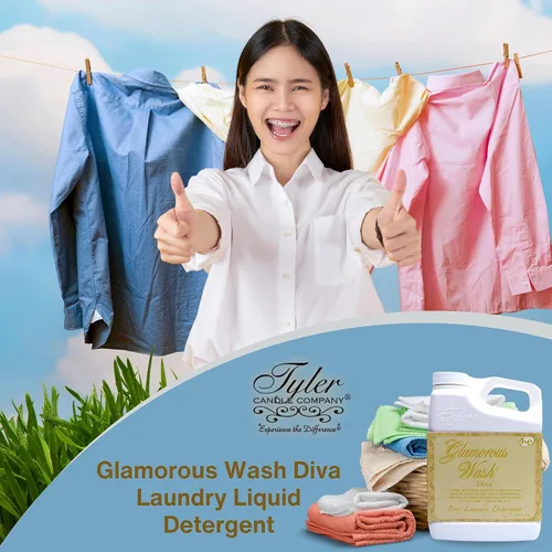 Vista 6 de Worldwide Nutrition Paquete Compatible con Tyler Glamorous Wash Diva Detergente Líquido para la Ropa - Lavable a Mano y a Máquina Detergente