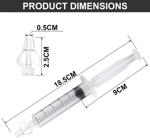 Vista 3 de Aspirador nasal para bebés, 1 paquete, 4 piezas, aspirador nasal de silicona seguro y reutilizable para recién nacidos, eliminación de moco infantil