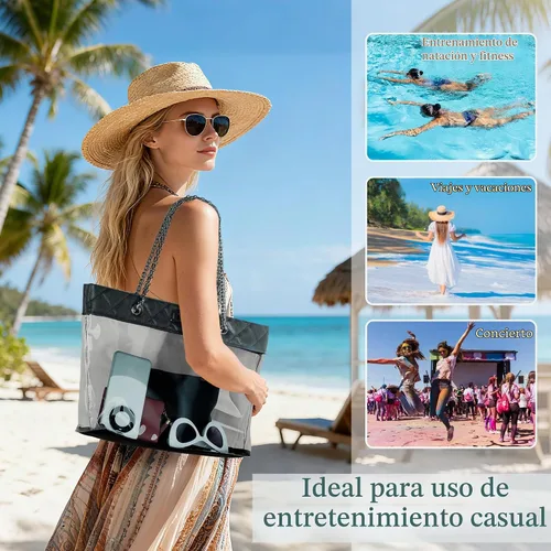 Vista 6 de MICOM Bolsa transparente Negro