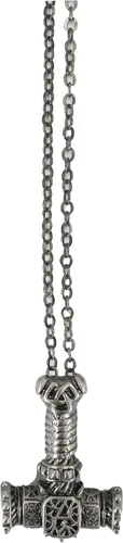 Vista 6 de Ebros Gift Legend of Asgard - Collar de estaño con dije de martillo vikingo, mitología nórdica vikinga, Mjolnir Thor Odinson, Fantasía, Odin Frigga