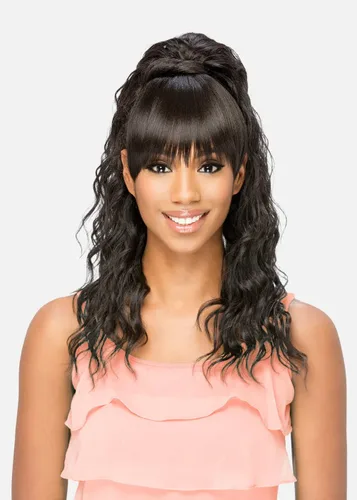 Vista 4 de Vivica A Fox Hair Collection BP Kennedi Bang N Pony en peluca de color, 4, 5.20 onzas