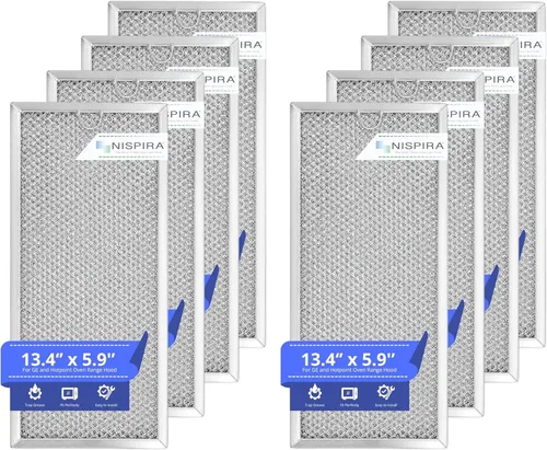 Vista 8 de Nispira WB06X10596 Filtro de grasa de repuesto para microondas de 13.4 x 5.9 pulgadas, compatible con campana extractora de microondas GE Whirlpool