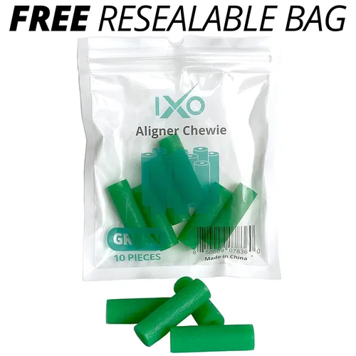 Vista 4 de IXO Aligner - Masticables para alineadores Invisalign – Accesorios masticables Invisalign – Aligner Chewies para bandejas Invisalign, masticables