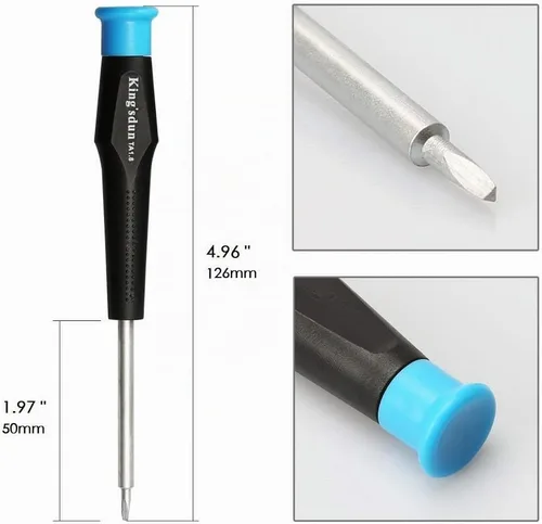 Vista 3 de Juego de destornilladores de cabeza triangular completa para juguetes electrónicos, 7 piezas de tornillos de seguridad triangulares Kit