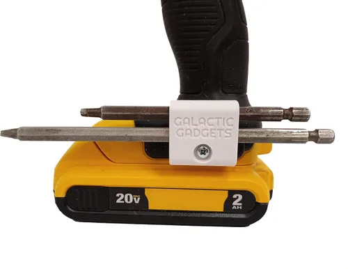 Vista 12 de Soporte magnético de broca larga para Dewalt 20V, sostiene de forma segura brocas largas y cortas - Galactic Gadgets (negro)