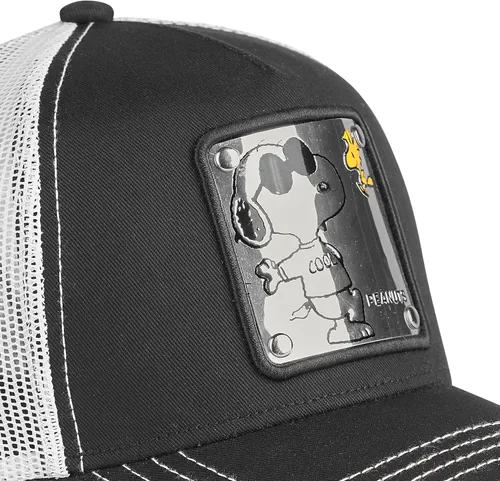 Vista 3 de Snoopy The Peanuts - Gorra de camionero azul y gris