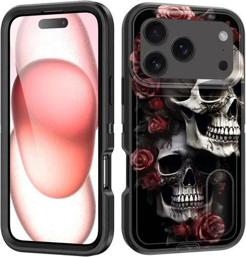 Vista 76 de Funda para iPhone Air con soporte integrado, a prueba de golpes, polvo y caídas, 3 capas, grado militar, funda protectora para iPhone Air de 6.5
