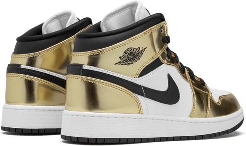 Vista 3 de Nike Youth Air Jordan 1 Mid Se GS Electro Naranja