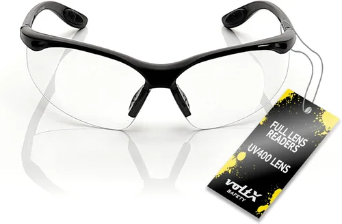 Vista 4 de voltX CONSTRUCTOR - Gafas de seguridad transparentes para lectura con lente completa+1.0 dioptrías