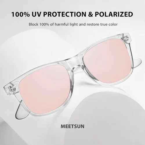 Vista 5 de MEETSUN Polarized Sunglasses for Men Women Classic Retro Driving Sun Glasses 100% UV Protection