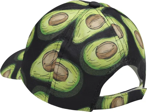 Vista 5 de ZLYC Gorra de béisbol hawaiana con estampado floral para mujer Aguacate Negro