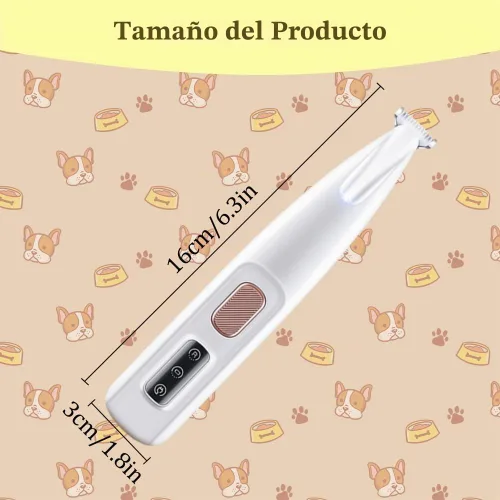 Vista 8 de Yilia Recortadora de microprecisión mejorada para mascotas, multifuncional, para aseo con luz LED, de bajo ruido, impermeable, recargable
