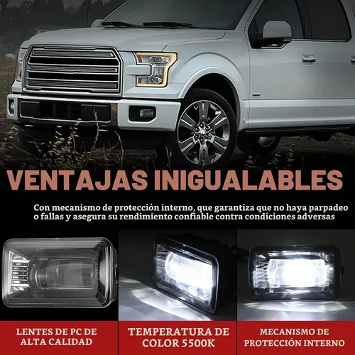 Vista 3 de Luces antiniebla LED de BUNKER INDUST para Ford F150 2015-2020 / SUPER DUTY 2017 2018, kit de luces antiniebla para parachoques OEM