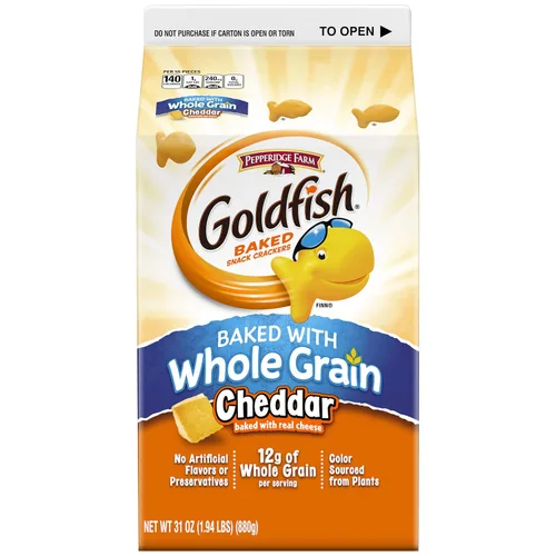 Vista 19 de Goldfish Galletas de queso cheddar para bebé, bolsa de 7.2 onzas