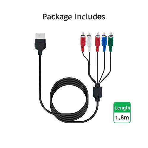 Vista 9 de Mcbazel HDTV de alta definición componente de TV compuesto AV Audio Video Cable para Classic Original Xbox sólo