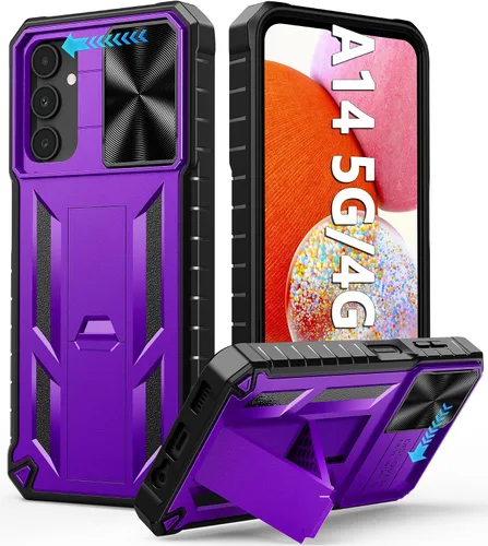 Vista 46 de FNTCASE for iPhone 11-Pro Phone Case: Military Grade Drop Proof Mobile Cover with Kickstand & Slide Rugged Shockproof Bumper Heavy Duty Protector