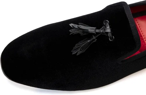 Vista 2 de Meijiana Mocasines para hombre, zapatos de vestir de boda, mocasines sin cordones para hombre, zapatos de traje de esmoquin