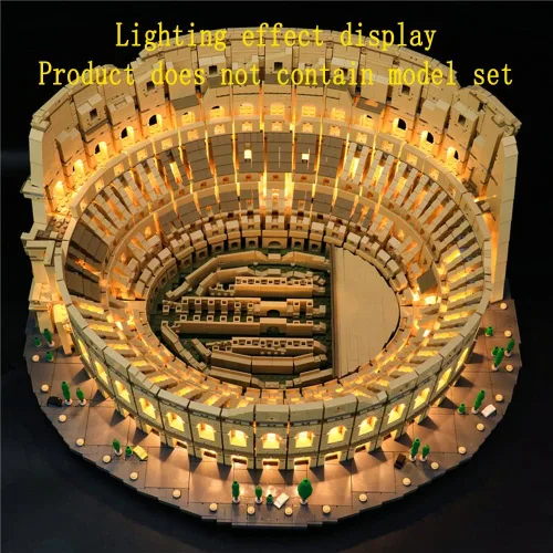 Vista 5 de GEAMENT Kit de luz LED compatible con Lego Colosseum - Juego de iluminación para modelo de construcción Creator 10276 (juego de modelos no incluidos)