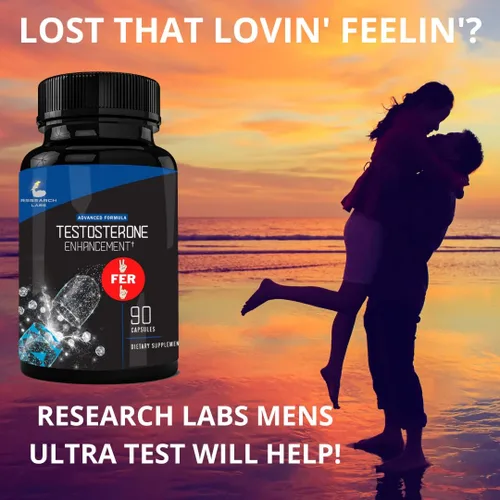Vista 3 de Oferta 2 por 1 Recomendado por Farmacéutico: 180 cápsulas de Potenciador de Testosterona por Research Labs. Aumenta la Energía, Músculo Delgado