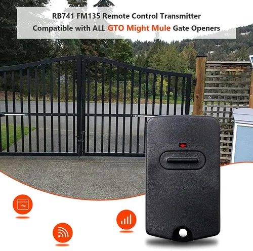 Vista 2 de RB741 para mando a distancia Mighty Mule Gate, 318 MHZ (paquete de 2) 9 Dip FM135 Gate Transmitter for MM371W MM572W etc. Compatible with GTO Gate