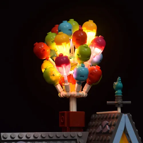 Vista 4 de LightGo Kit de iluminación LED diseñado para Lego 43217 'Up' House Building Set, no incluye modelo (versión remota)