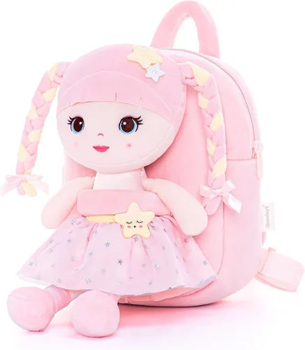 Vista 45 de Lazada Mochila para niños pequeños, juguetes de animales de peluche, mochila pequeña, color gris, 9.5 pulgadas