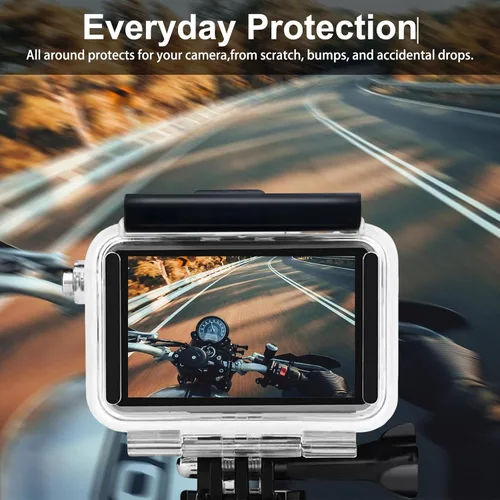 Vista 3 de SUNDO Funda protectora compatible con cámara DJI Action 5 Pro/Action 4/Action 3, 164.0 ft/164 pies, cubierta impermeable para buceo profundo, buceo