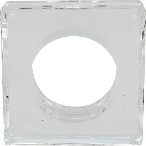 Vista 2 de SARO LIFESTYLE NR153.C Cielo Collection - Servilletero de cristal con forma de bloque doble, transparente
